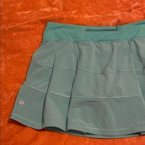 blue lululemon tennis skirt/skort